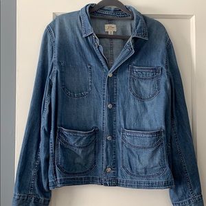 J. Crew denim chore coat